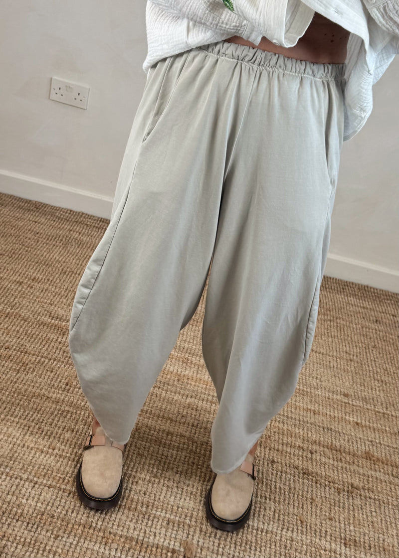 Finn barrel leg trouser - stone-The Style Attic