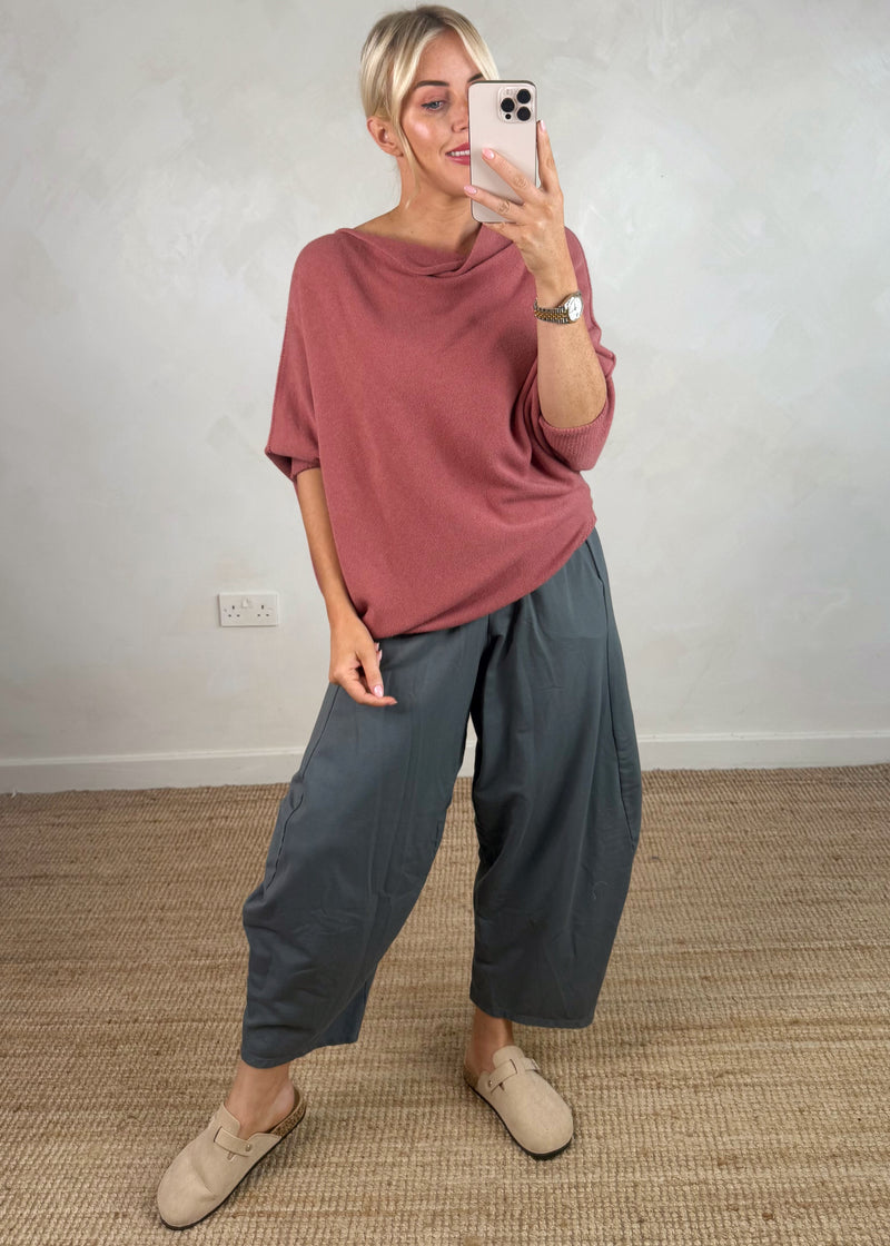 Finn barrel leg trouser - tbc-The Style Attic