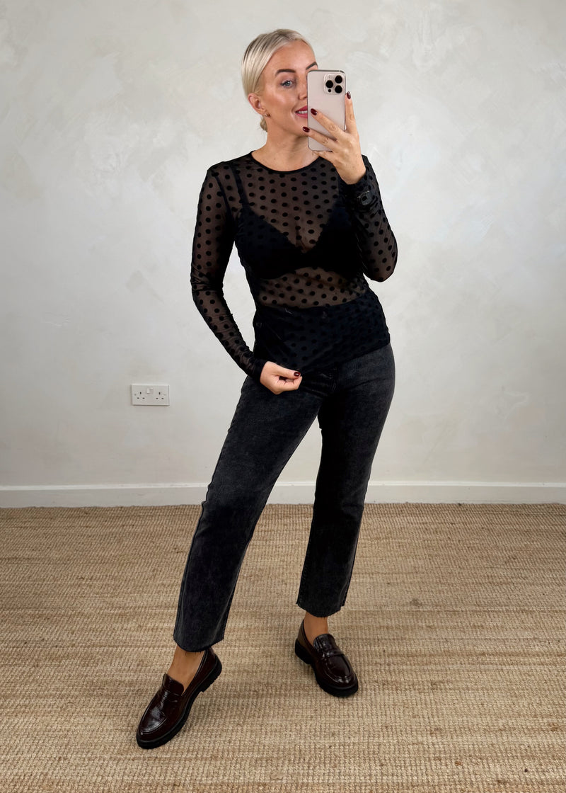 Fitz jeans - Grey black-The Style Attic