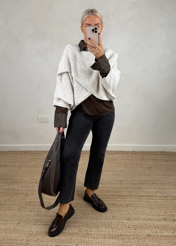 Fitz jeans - Grey black-The Style Attic