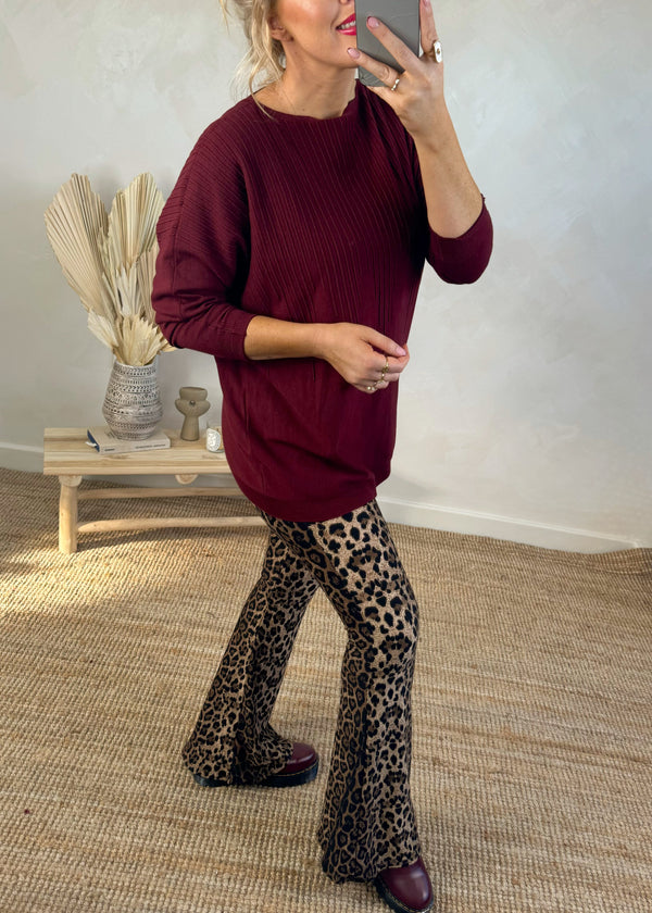 Flared leggings - leopard-The Style Attic