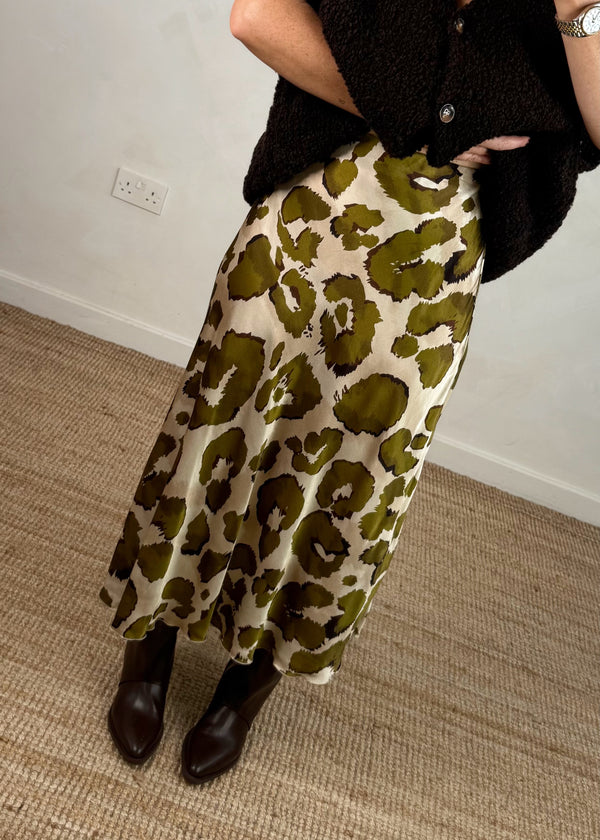 Fleur satin skirt - five-The Style Attic