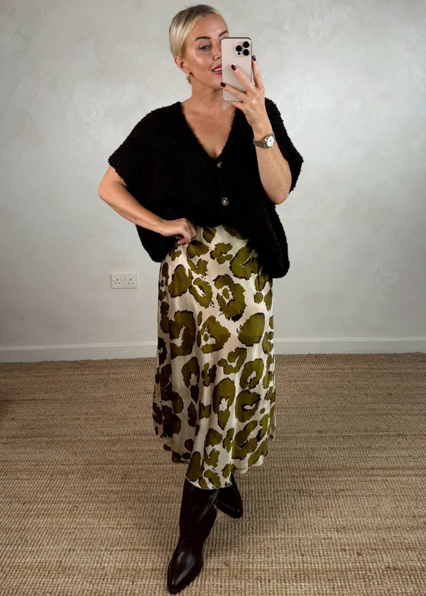 Fleur satin skirt - five-The Style Attic