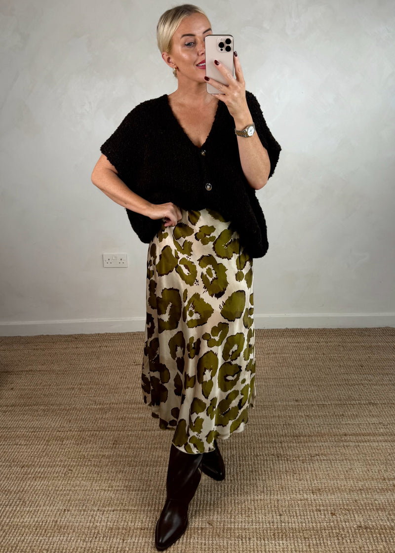 Fleur satin skirt - five-The Style Attic