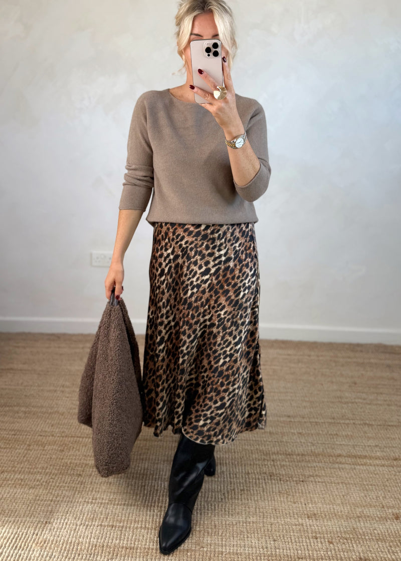 Fleur satin skirt - one-The Style Attic