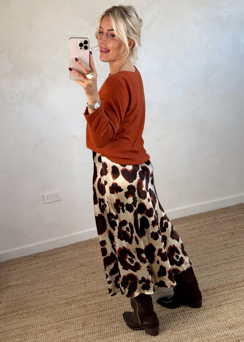 Fleur satin skirt - three-The Style Attic