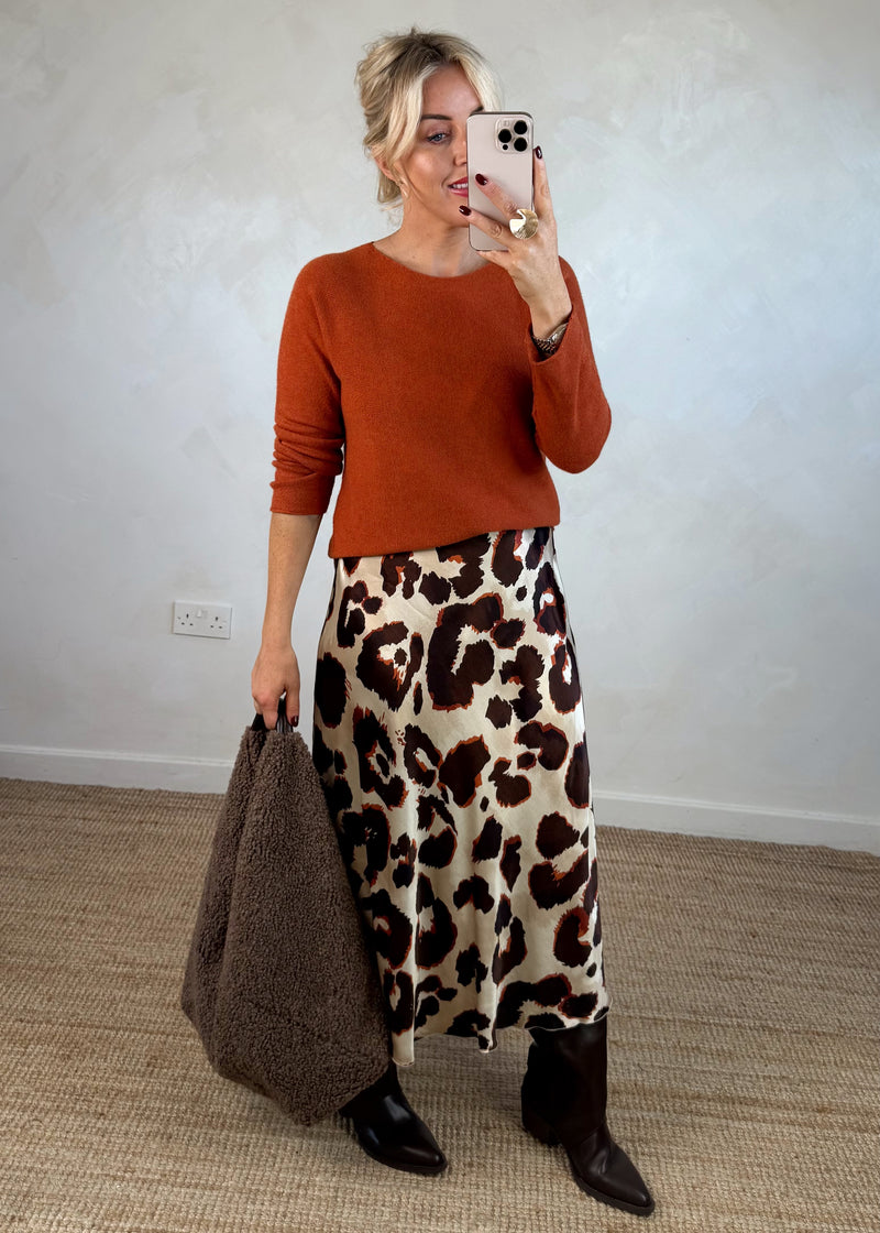 Fleur satin skirt - three-The Style Attic
