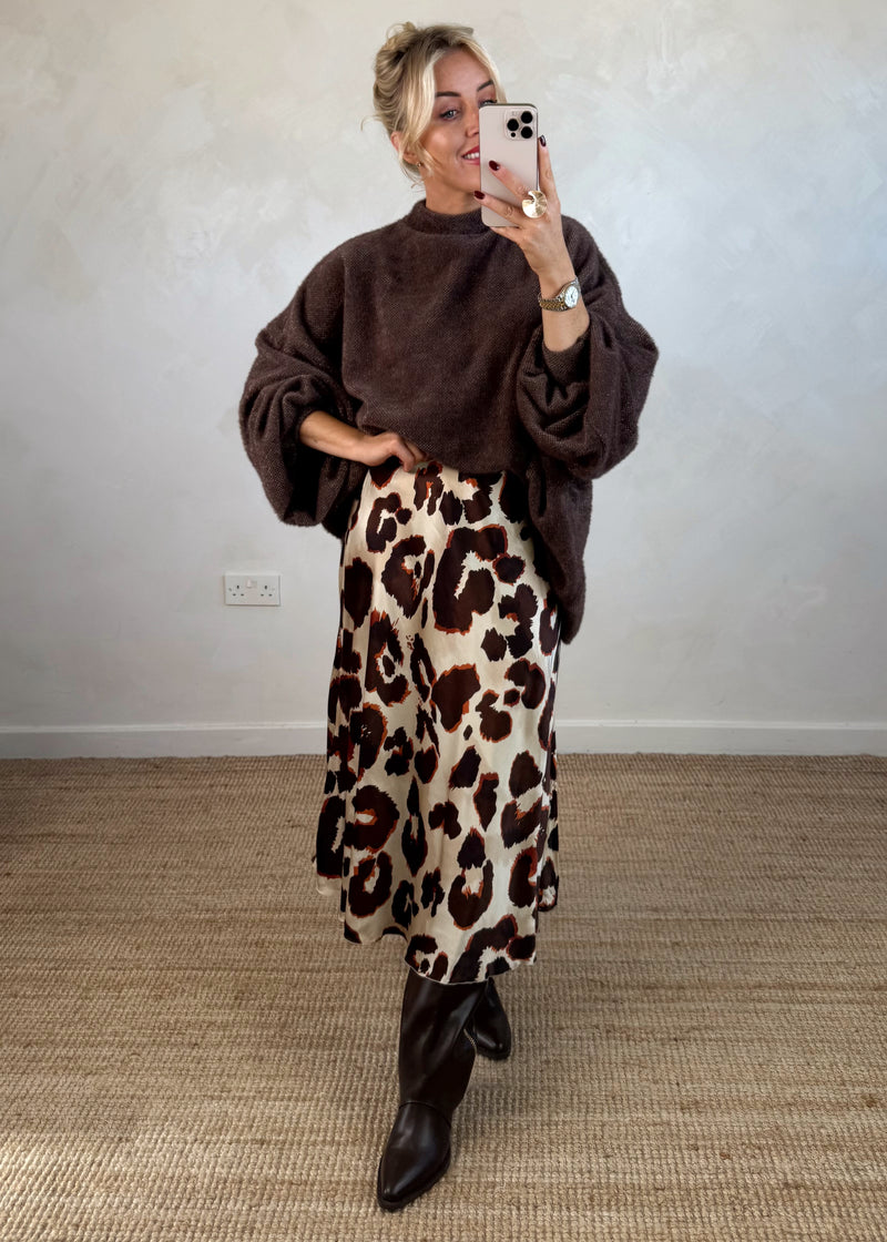 Fleur satin skirt - three-The Style Attic