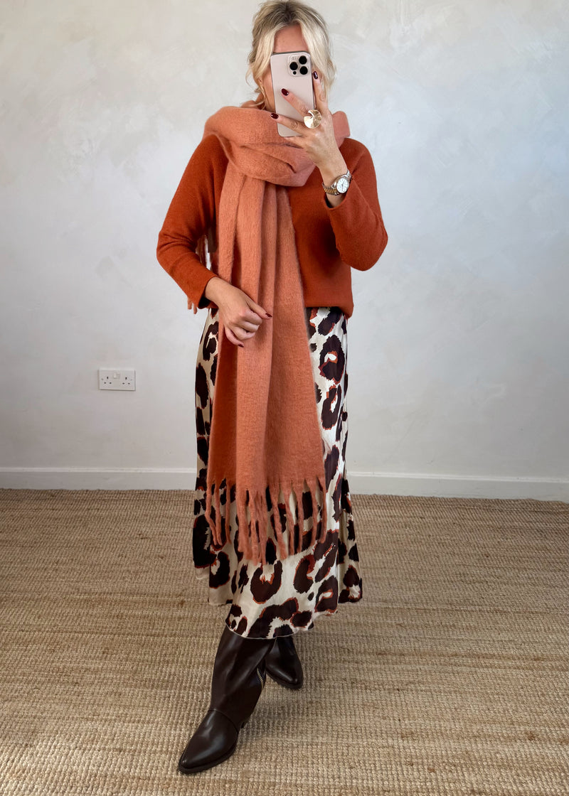 Fleur satin skirt - three-The Style Attic