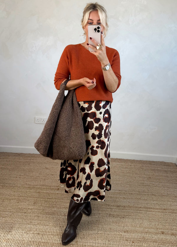 Fleur satin skirt - three-The Style Attic