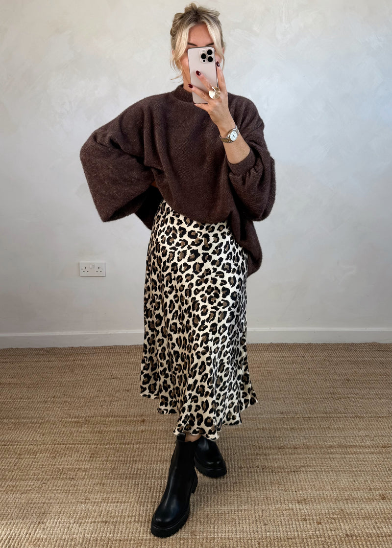 Fleur satin skirt - two-The Style Attic