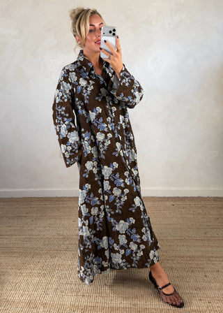 Floral corduroy dress-The Style Attic
