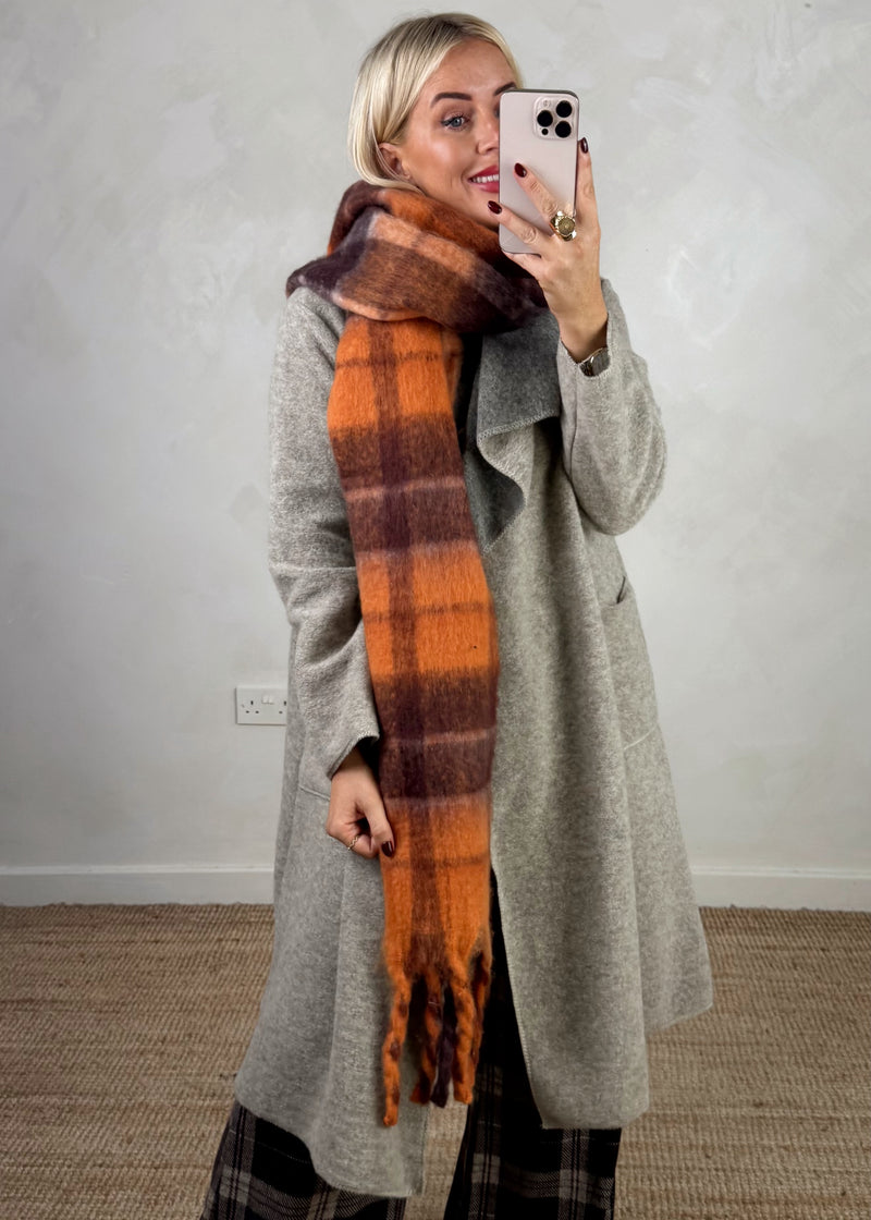 Foster wool jacket - greige-The Style Attic