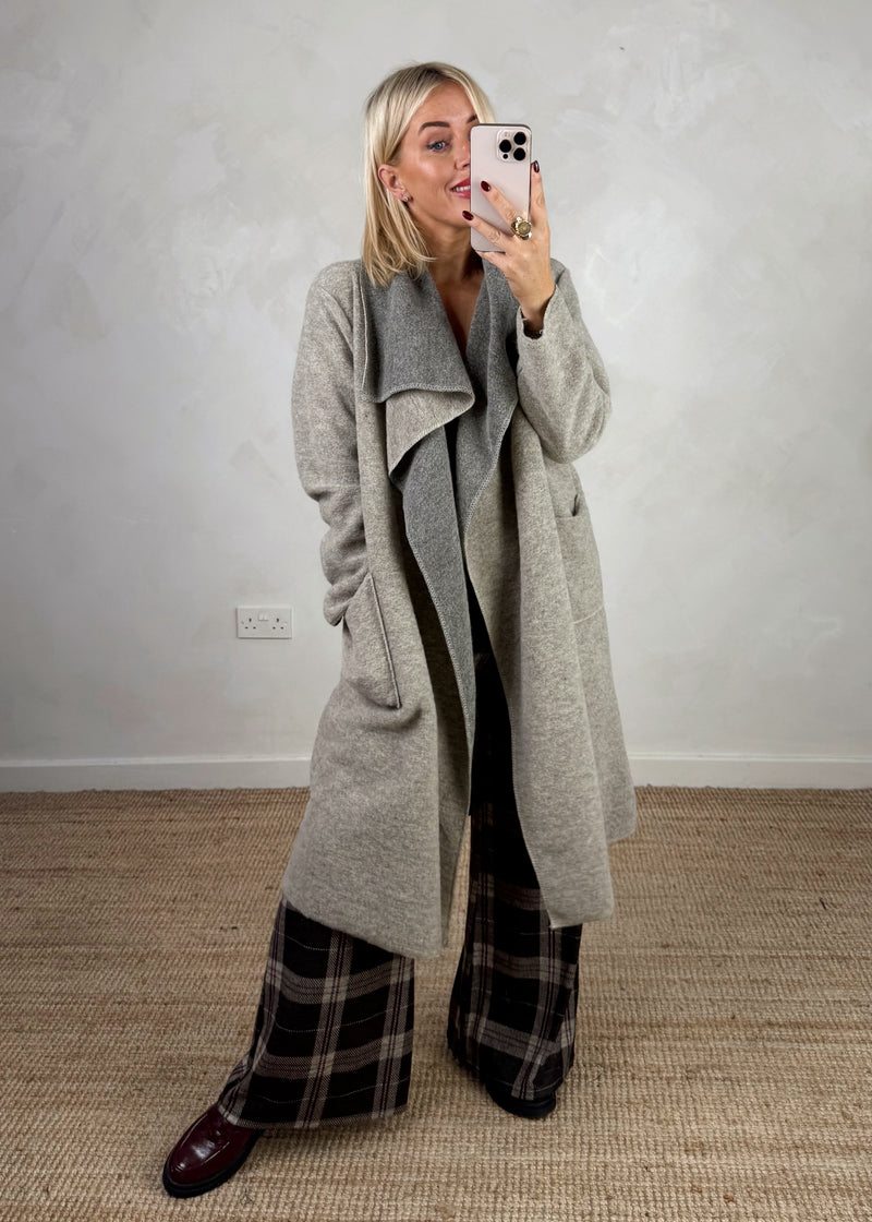 Foster wool jacket - greige-The Style Attic