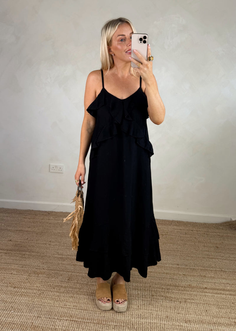 Fran maxi - black-The Style Attic