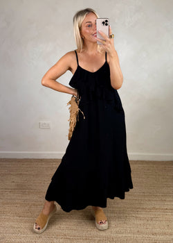 Fran maxi - black-The Style Attic