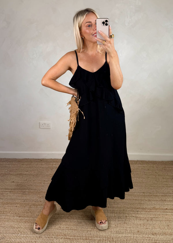 Fran maxi - black-The Style Attic