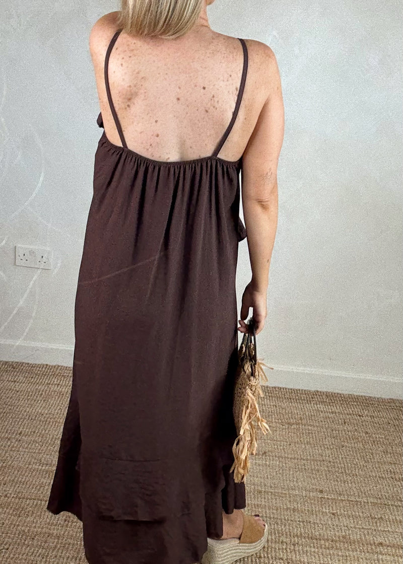 Fran maxi - chocolate-The Style Attic