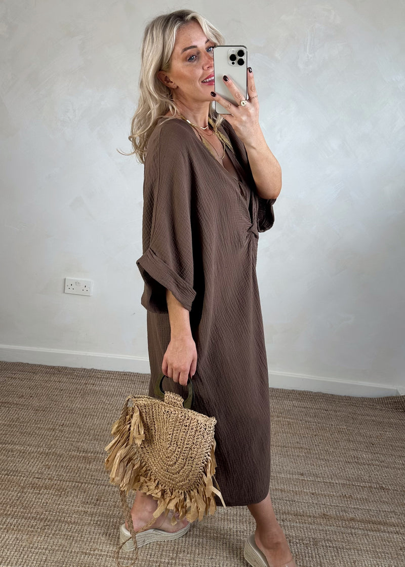 Fringed woven bag-The Style Attic