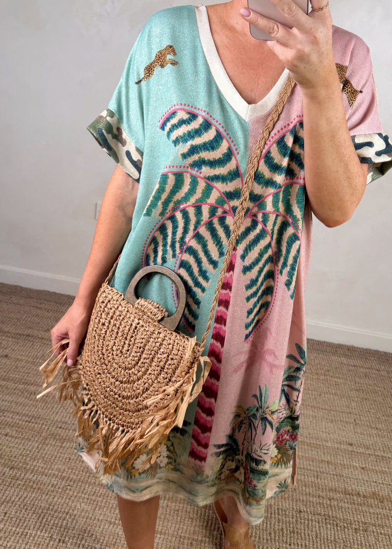 Fringed woven bag-The Style Attic