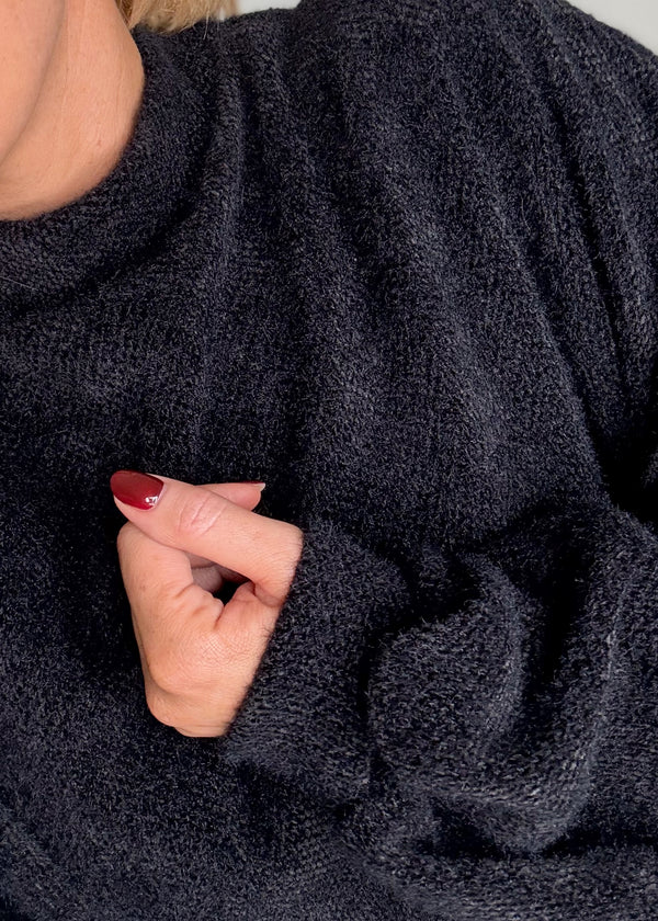 Frostbite oversized knit - black-The Style Attic