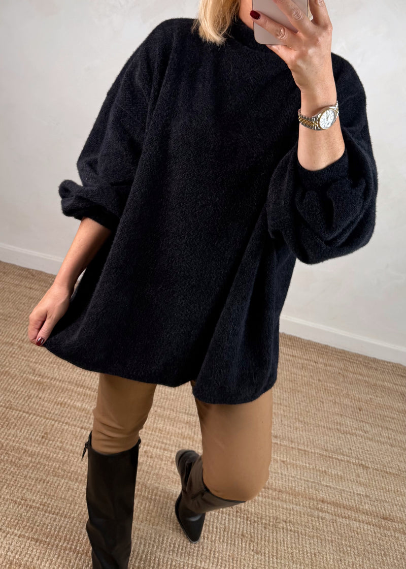Frostbite oversized knit - black-The Style Attic