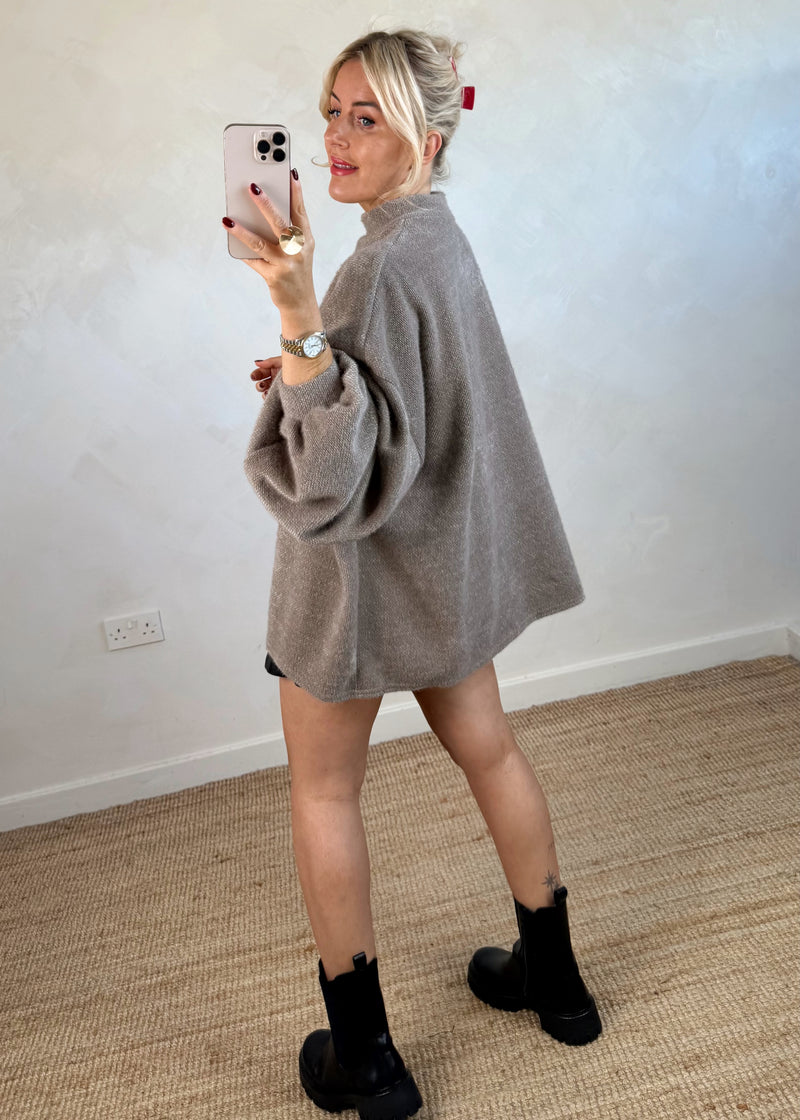 Frostbite oversized knit - black-The Style Attic