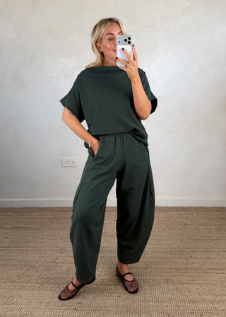 Funnel neck co-ord - Black-The Style Attic