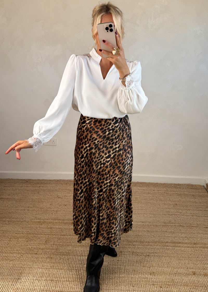 Gilly lace blouse - white-The Style Attic