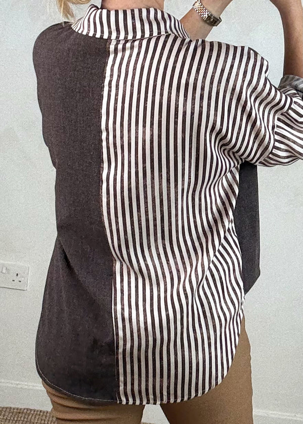 Gina Striped shirt-The Style Attic