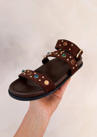 Gladiator sandal - chocolate-The Style Attic