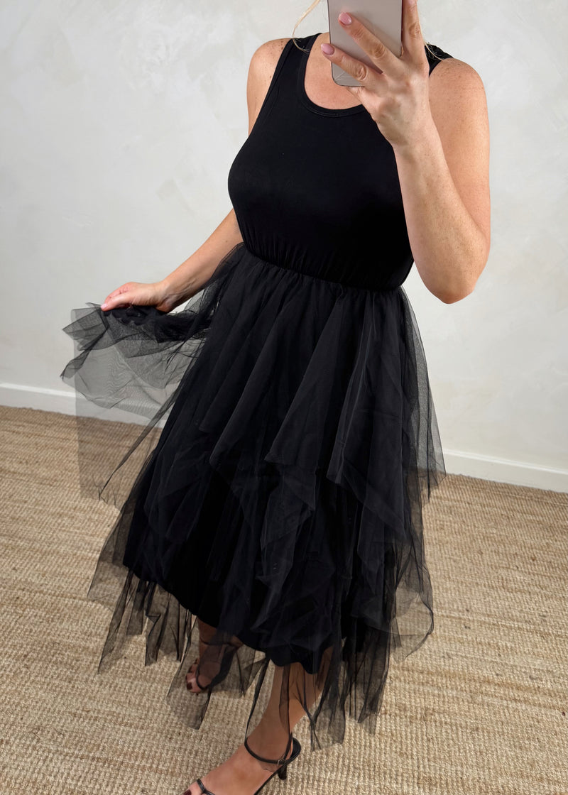 Glitterball Sequin dress set - black-The Style Attic