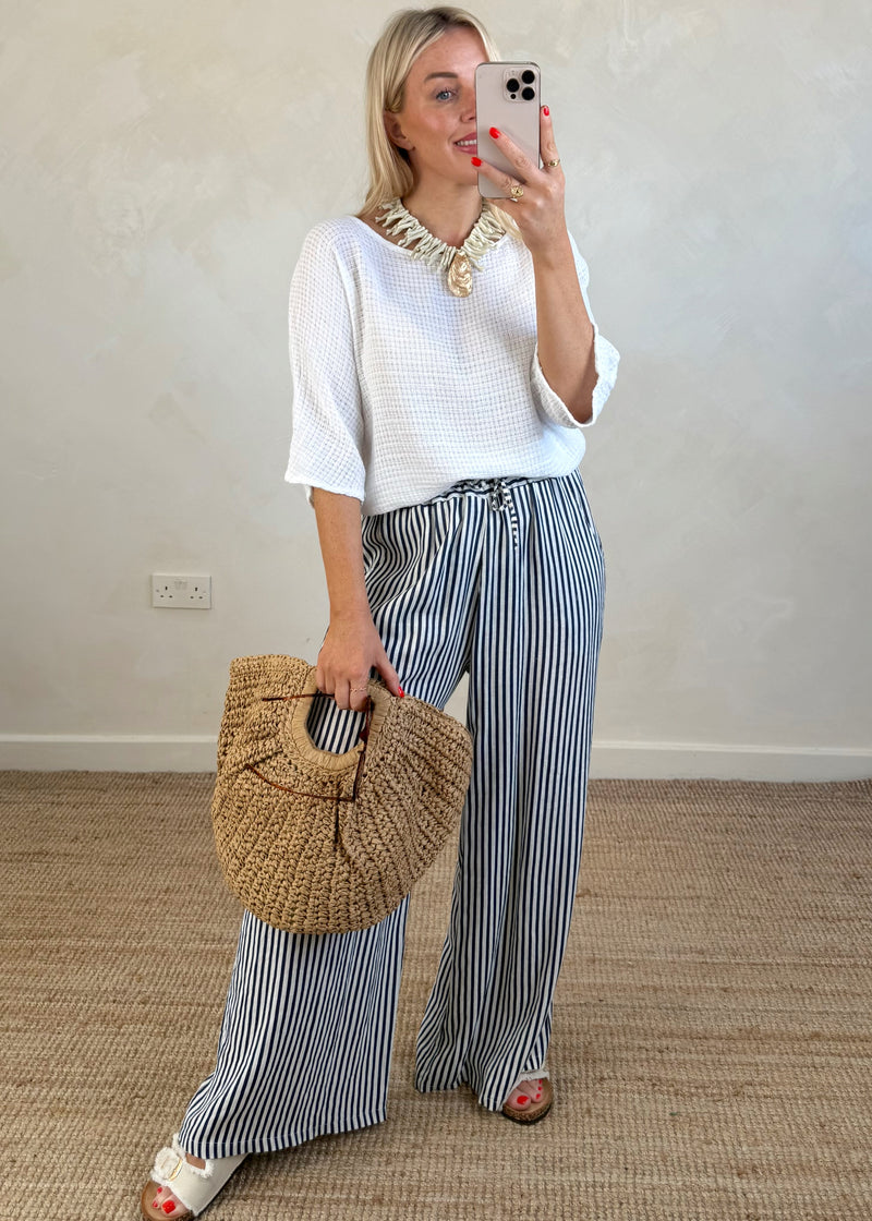 Half moon straw bag - natural-The Style Attic