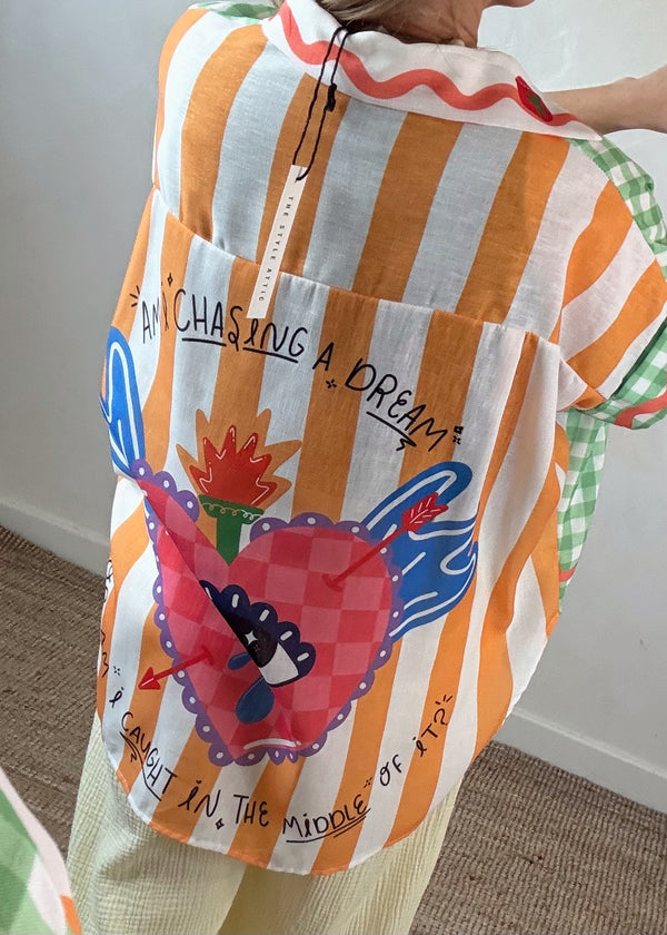 Happy days shirt - tomato-The Style Attic