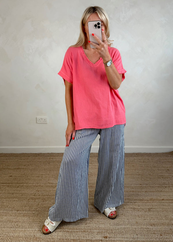 Harley tee - coral-The Style Attic