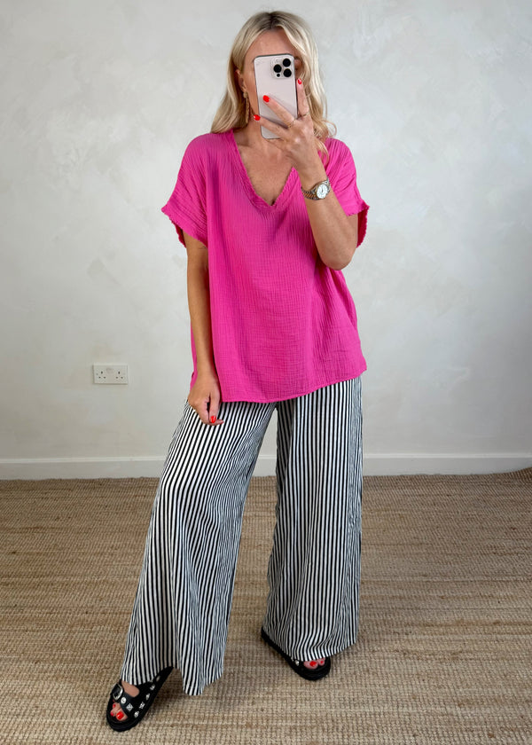 Harley tee - hot pink-The Style Attic