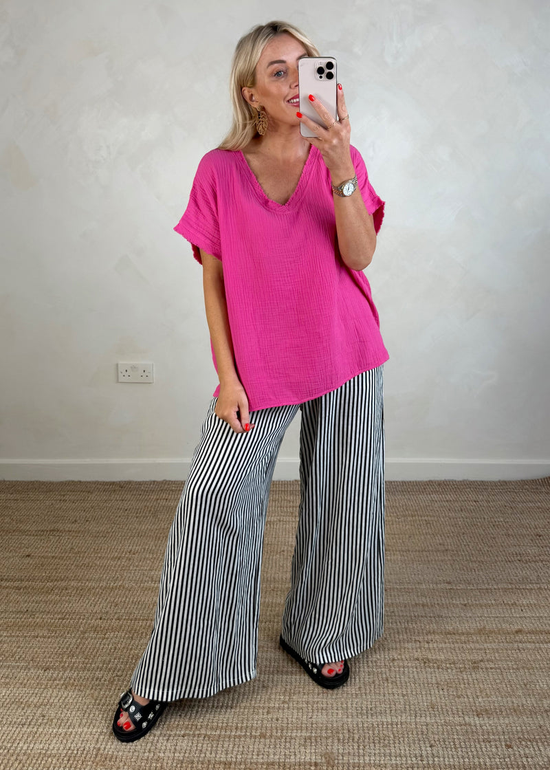 Harley tee - hot pink-The Style Attic