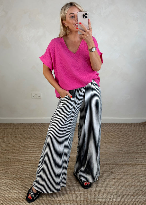 Harley tee - hot pink-The Style Attic