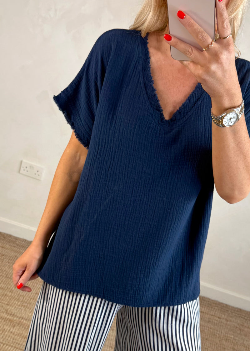 Harley tee - navy-The Style Attic