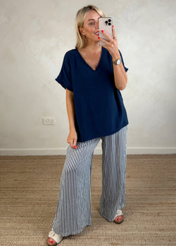 Harley tee - navy-The Style Attic