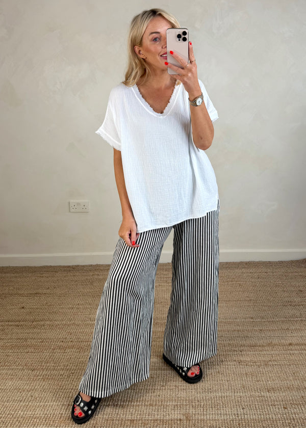 Harley tee - white-The Style Attic