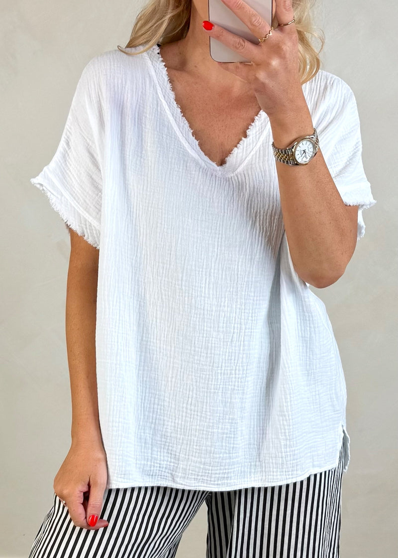 Harley tee - white-The Style Attic