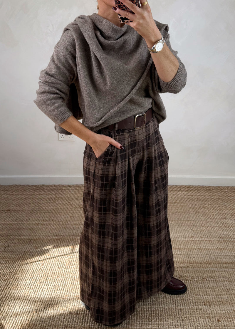 Harwood Checked trouser - one-The Style Attic