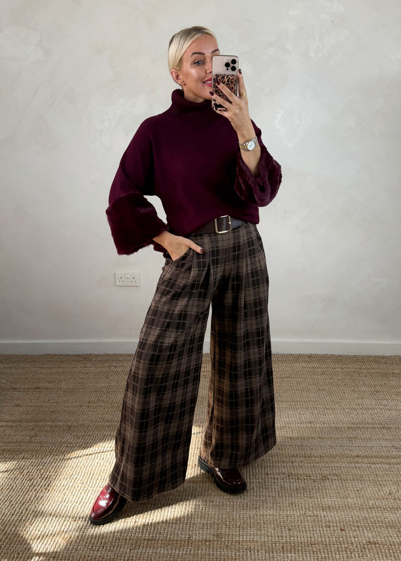 Harwood Checked trouser - one-The Style Attic