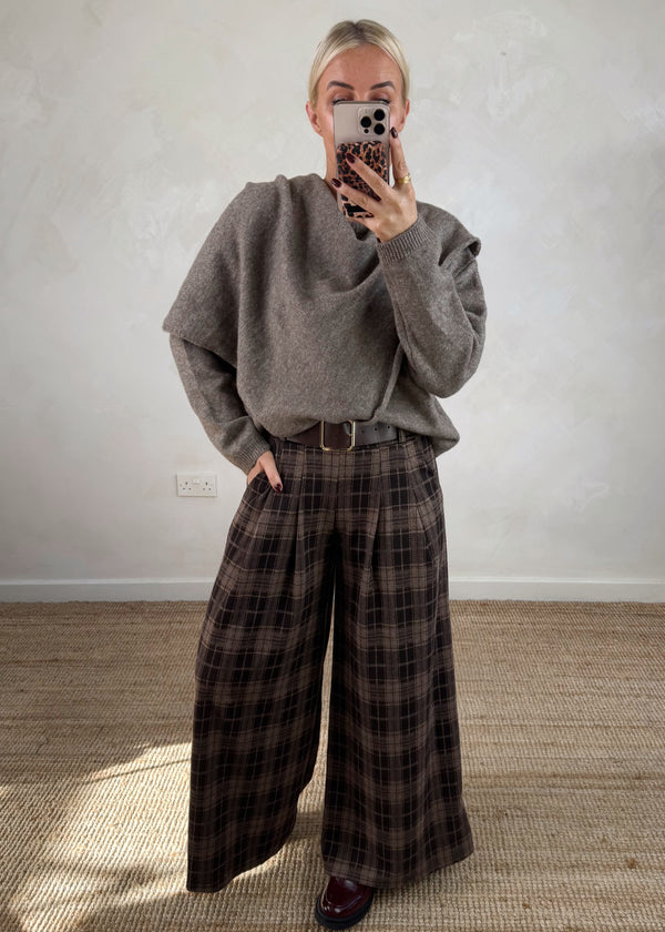 Harwood Checked trouser - one-The Style Attic