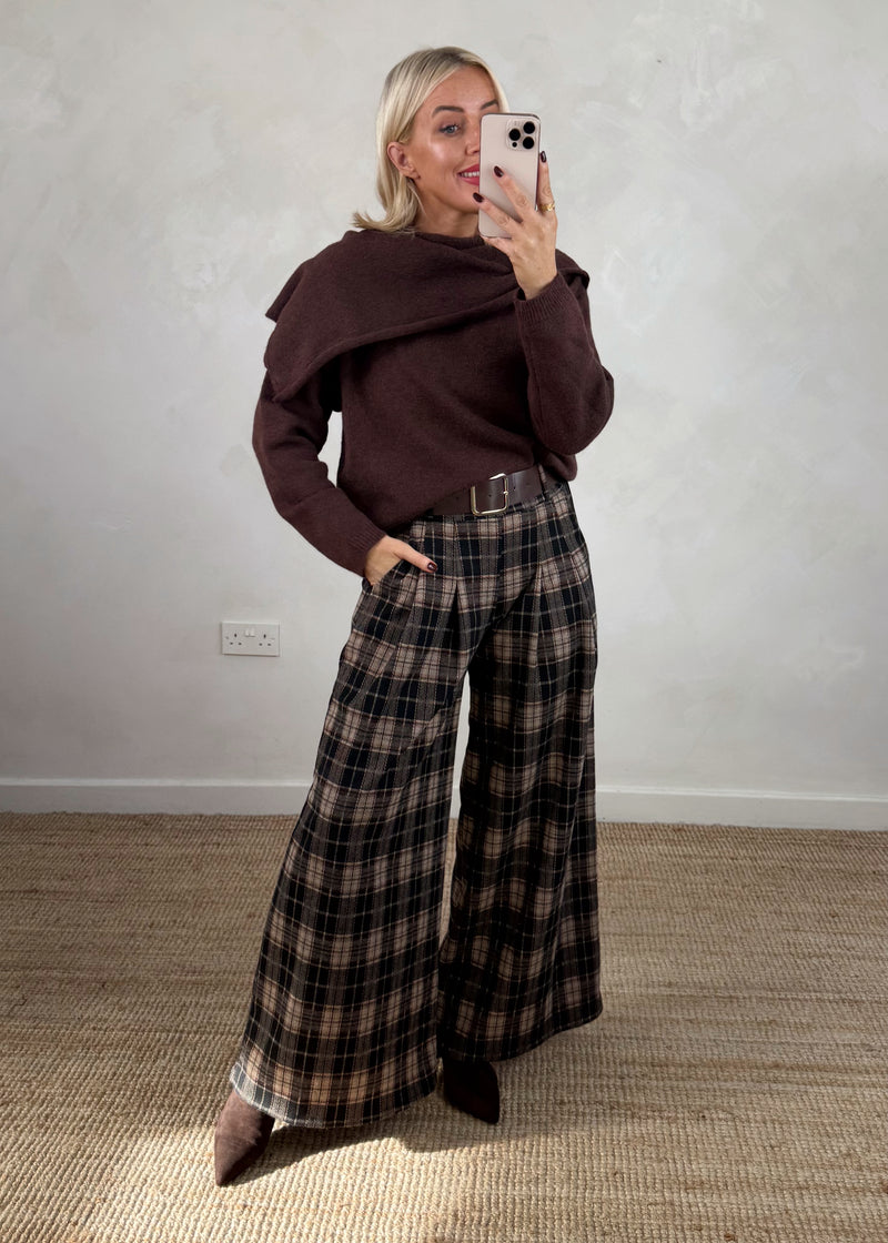 Harwood Checked trouser - two-The Style Attic