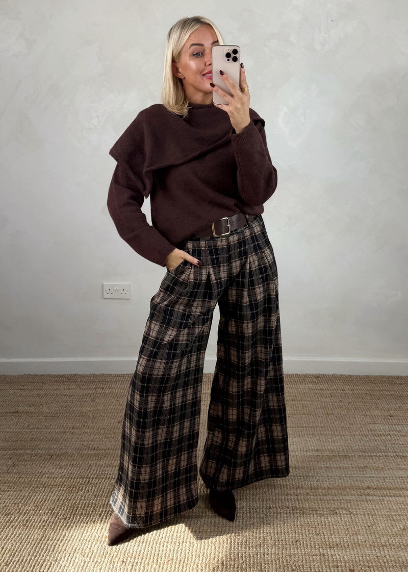 Harwood Checked trouser - two-The Style Attic