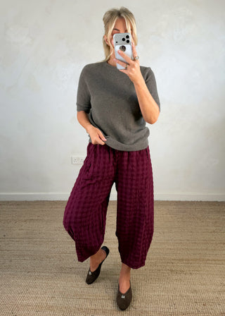 Hazel 3/4 sleeve knit - Mole-The Style Attic