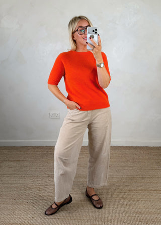 Hazel 3/4 sleeve knit - Tomato-The Style Attic