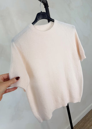 Hazel 3/4 sleeve knit - Pale pink-The Style Attic